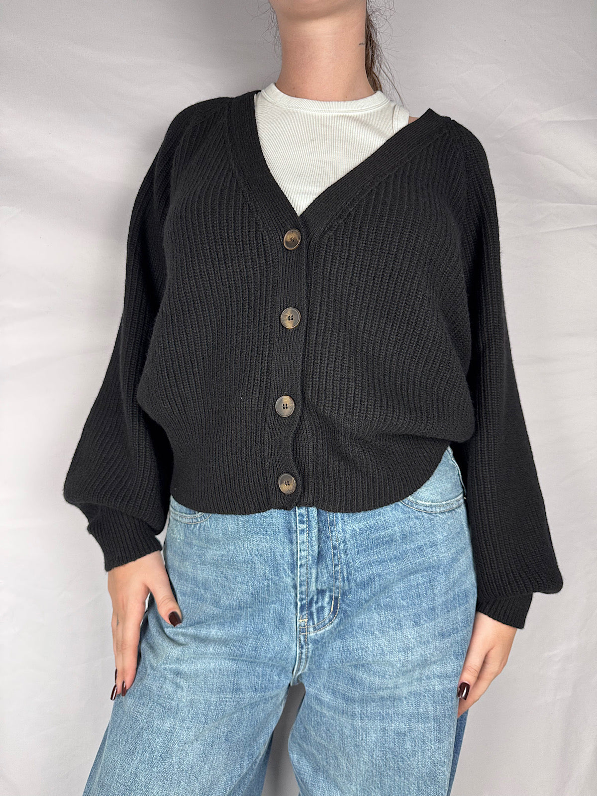 Cardigan in Maglia Vicolo Nero