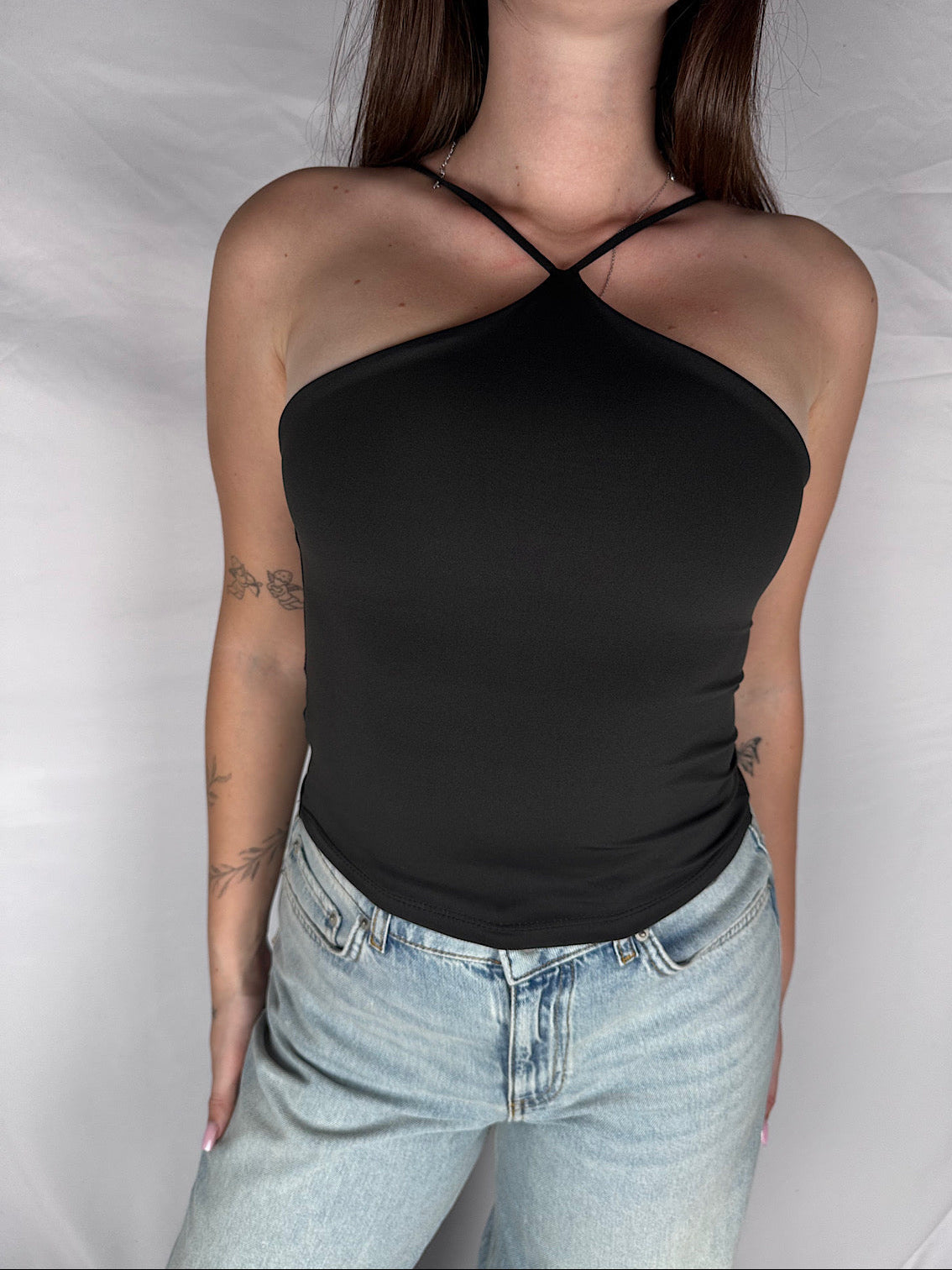 Top Scollo America Armonia Nero