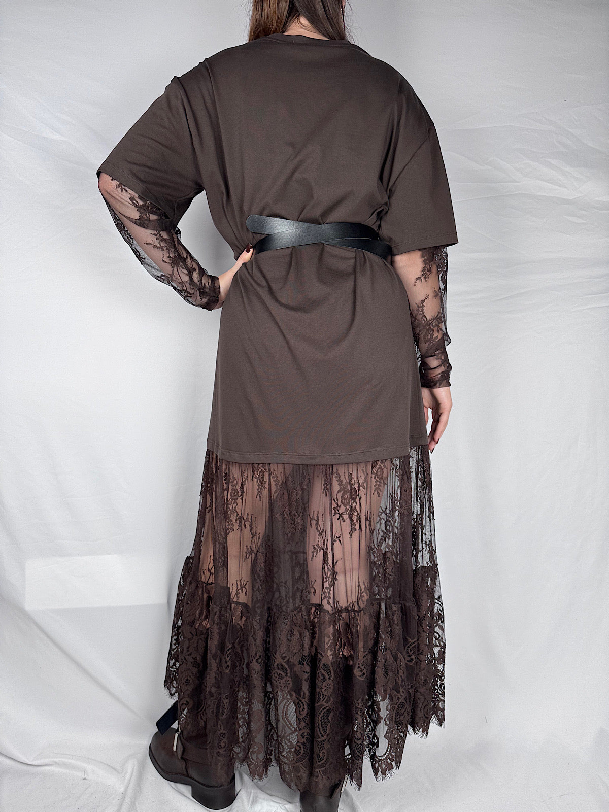 Abito T-shirt con Pizzo Vicolo Moro