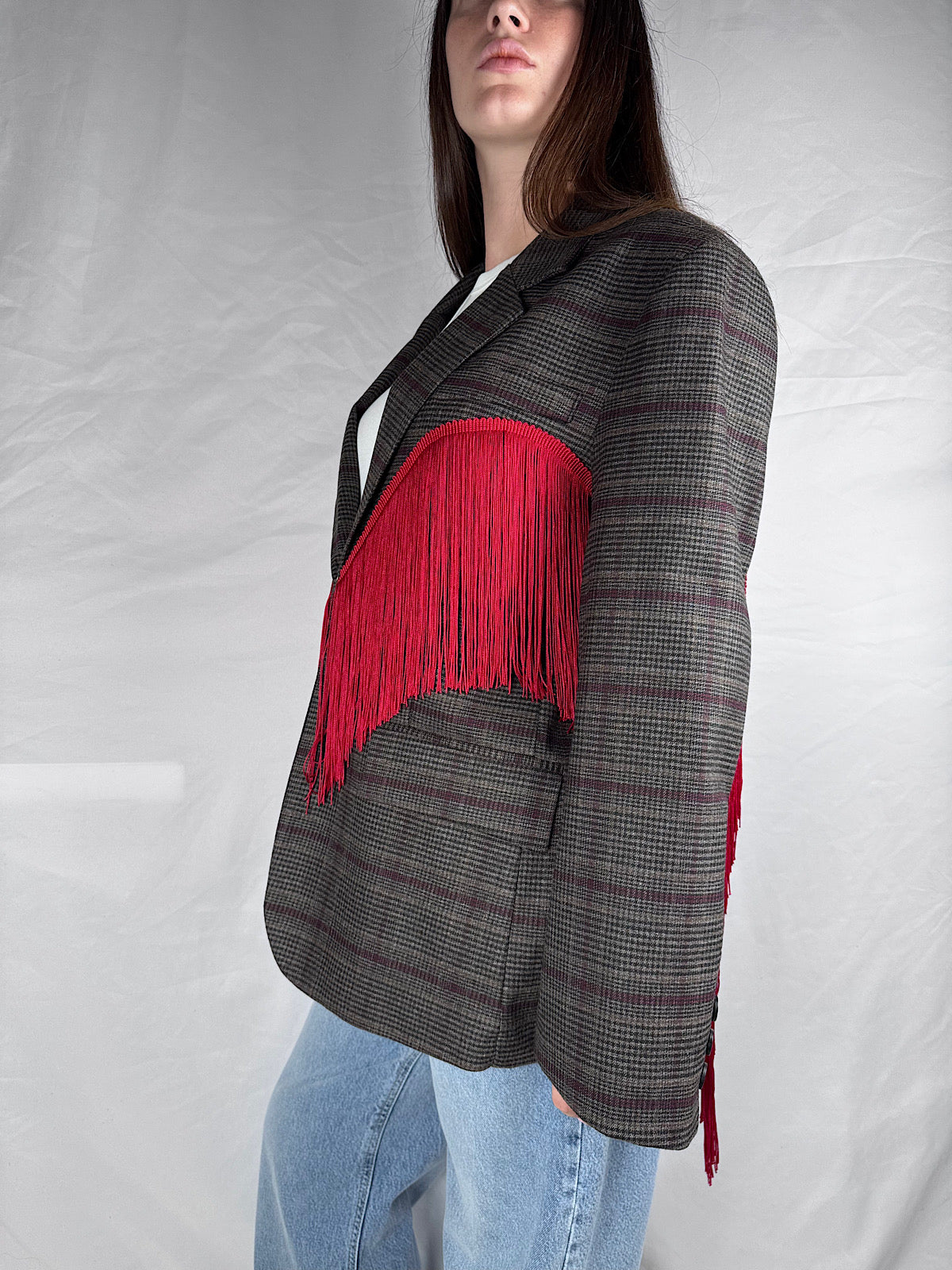 Giacca Rebel Frange Armonia Rossa