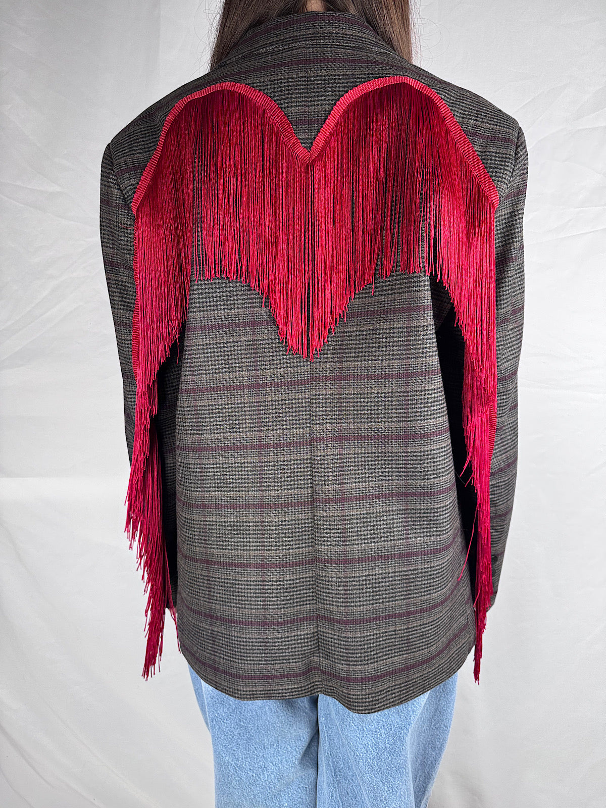 Giacca Rebel Frange Armonia Rossa