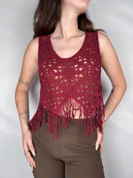 Top Crochet con Frange Vicolo India