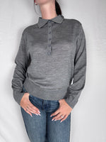 Polo Basic Lana Merino Vicolo Grigio Medio Melange