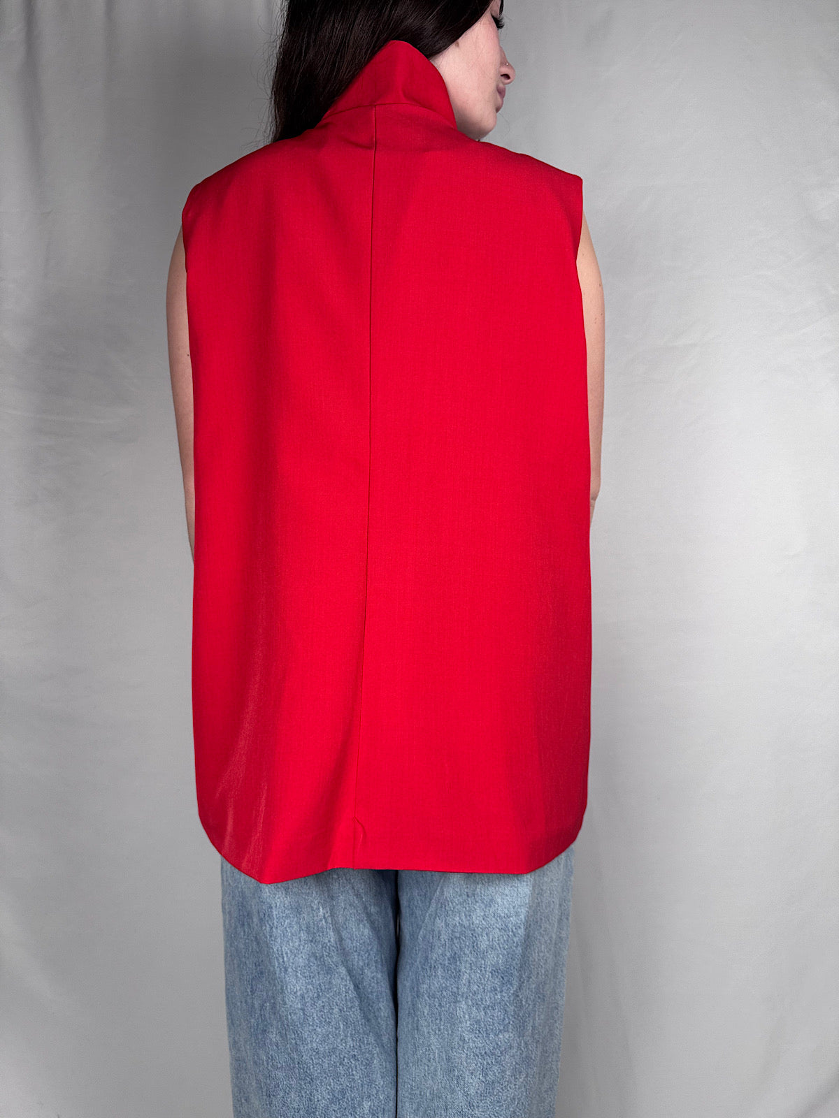 Gilet Con Bottone Armonia Rossa