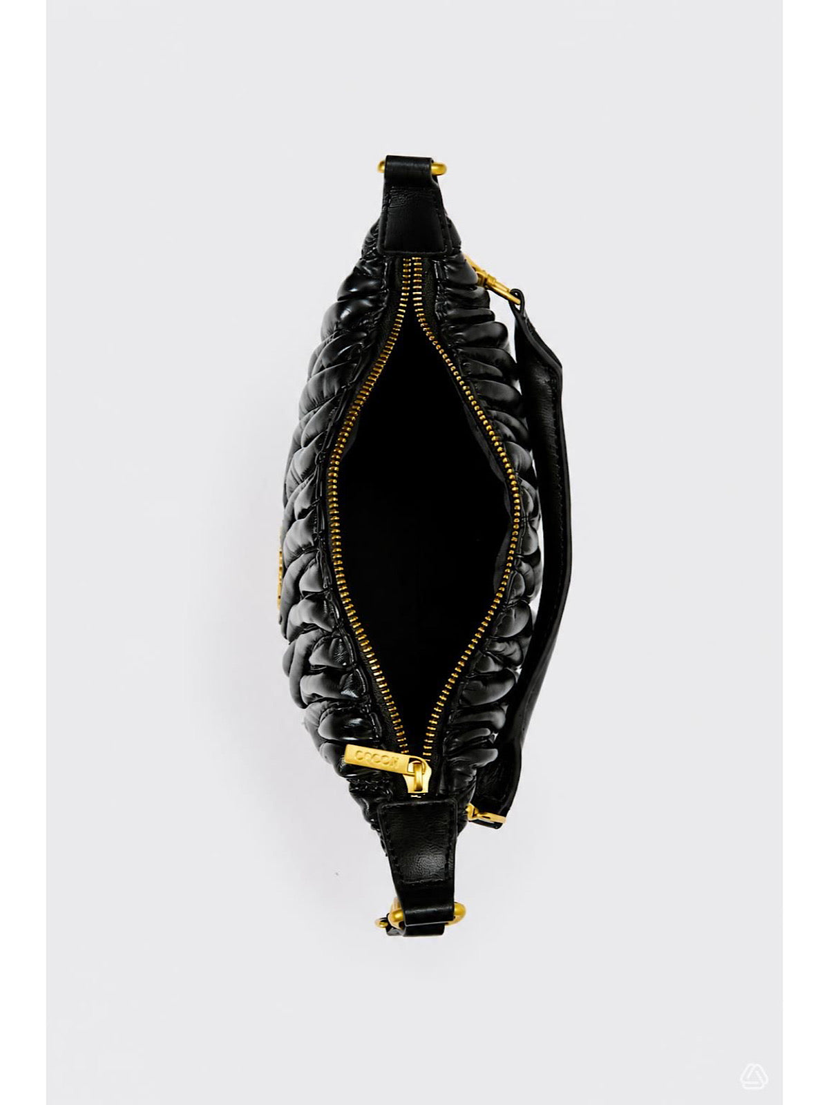 Borsa Hook Ecopelle Trapuntata Puffy Vicolo Nero