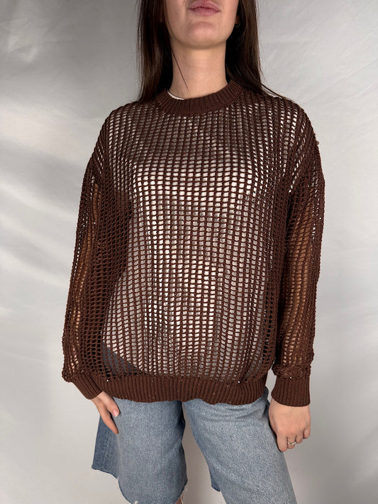 Maglia Traforata Susy Mix Moro
