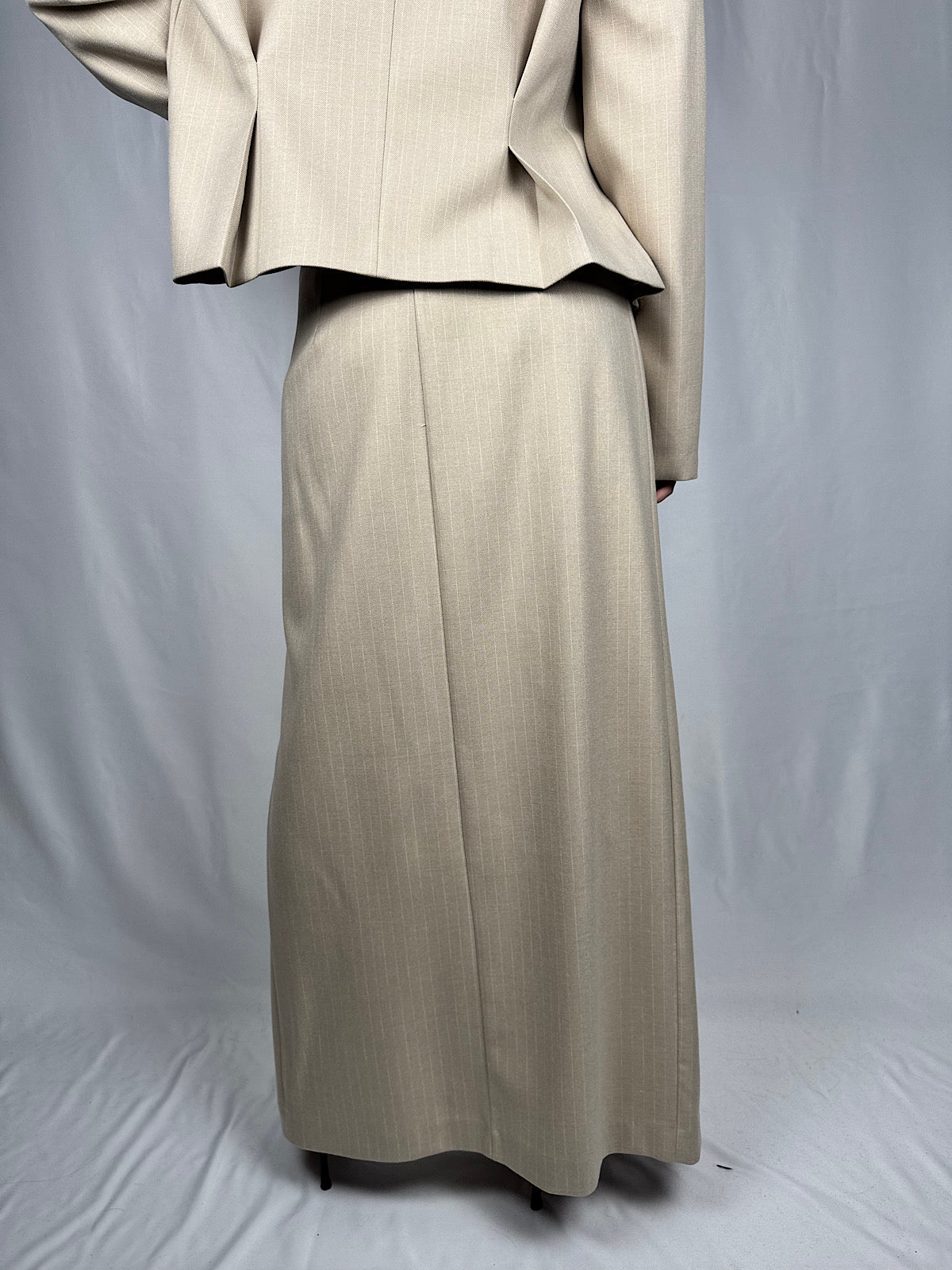 Gonna Lunga con Spacchi Frontali  Vicolo Beige