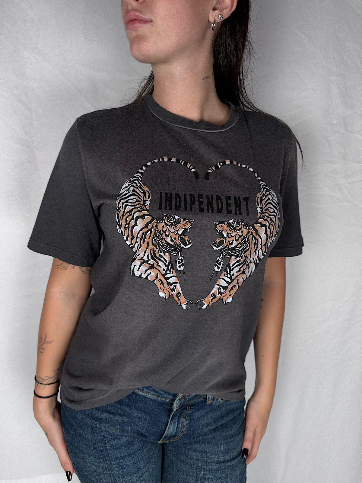 T-shirt Stampa Tensione In Smoke