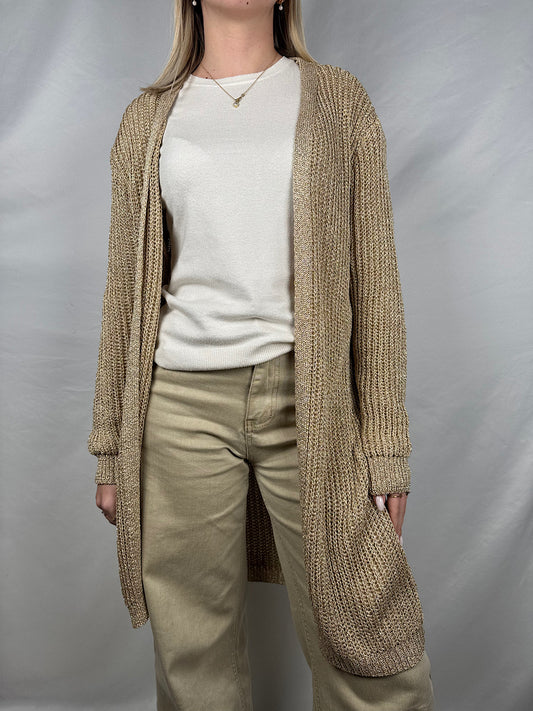 Cardigan in Lurex Oro Susy-Mix