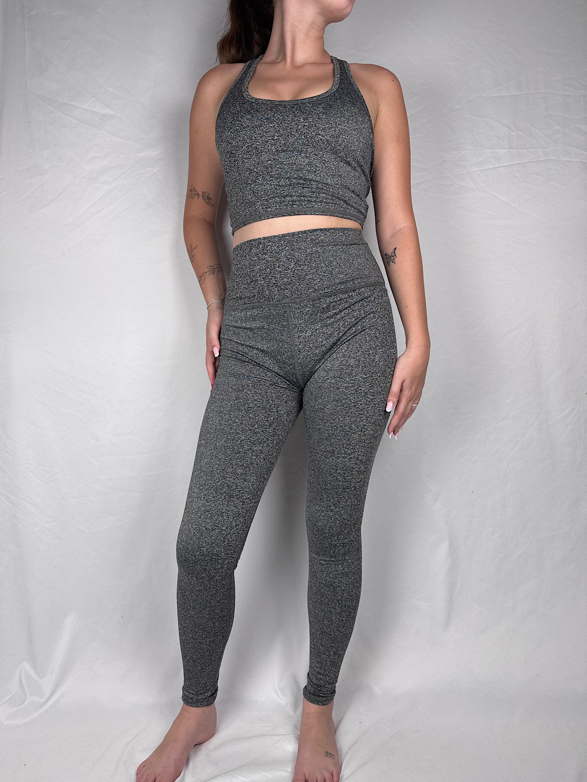 Leggings Fitness Vicolo Grigio Medio Melange