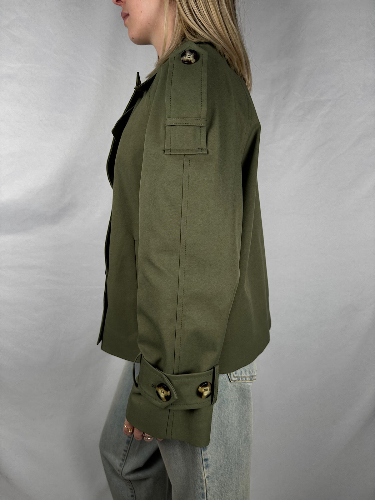 Trench Corto Verde Militare Vicolo