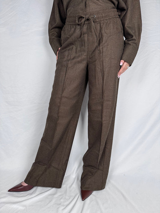 Pantalone con Coulisse JJXX Marrone Melange