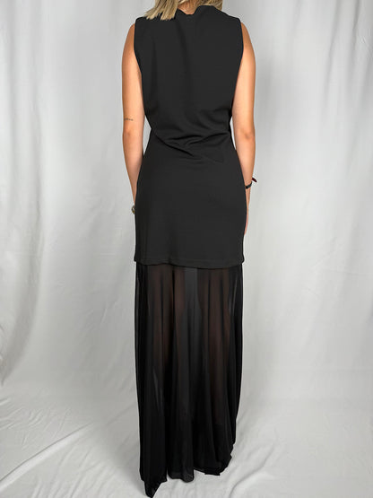 Abito Gonna in Tulle Nero Susy Mix