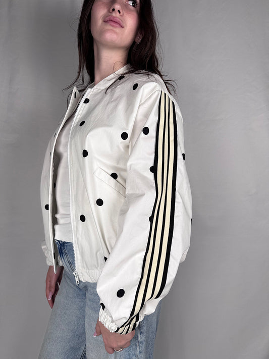 Bomber Pois Vicolo Bianco/Nero