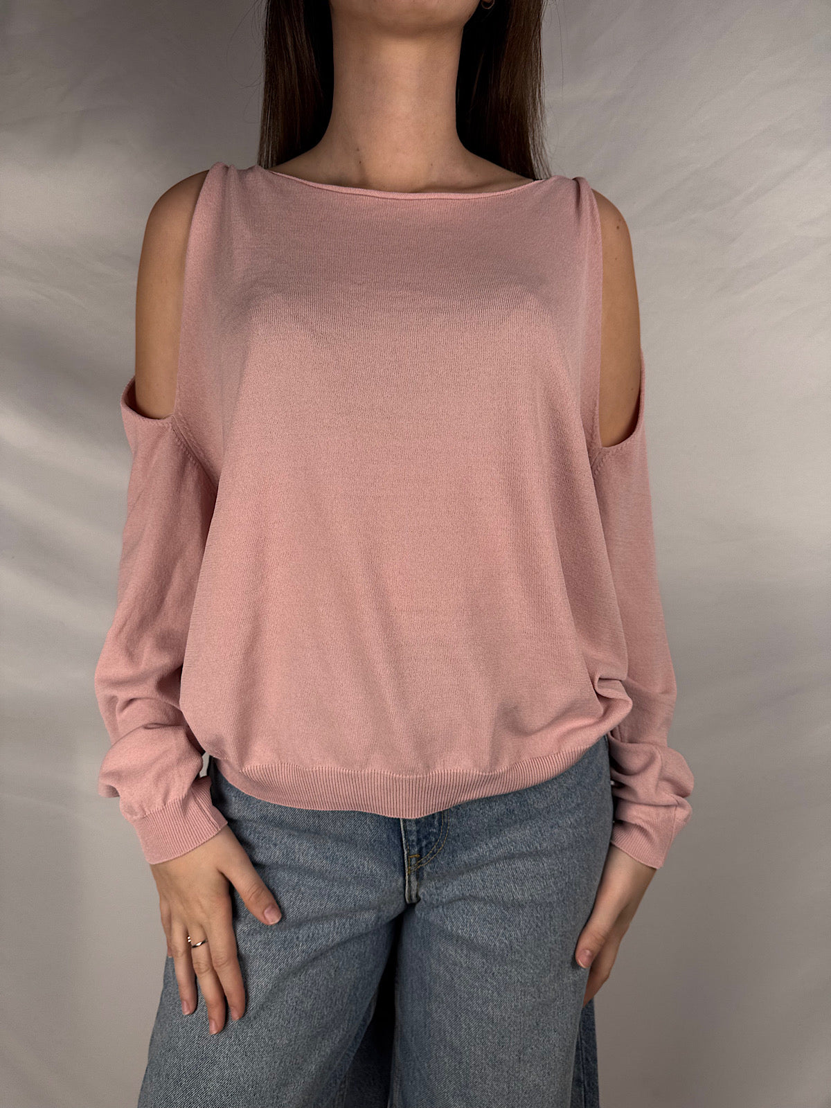 Maglia con Cut Out Spalle Vicolo Rosa