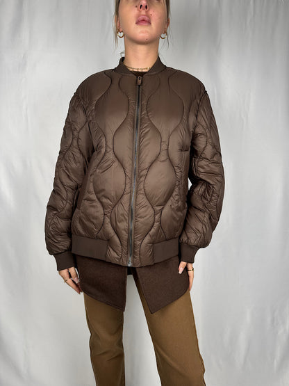 Piumino Bomber Trapuntato Doppio Tessuto Vicolo Moro