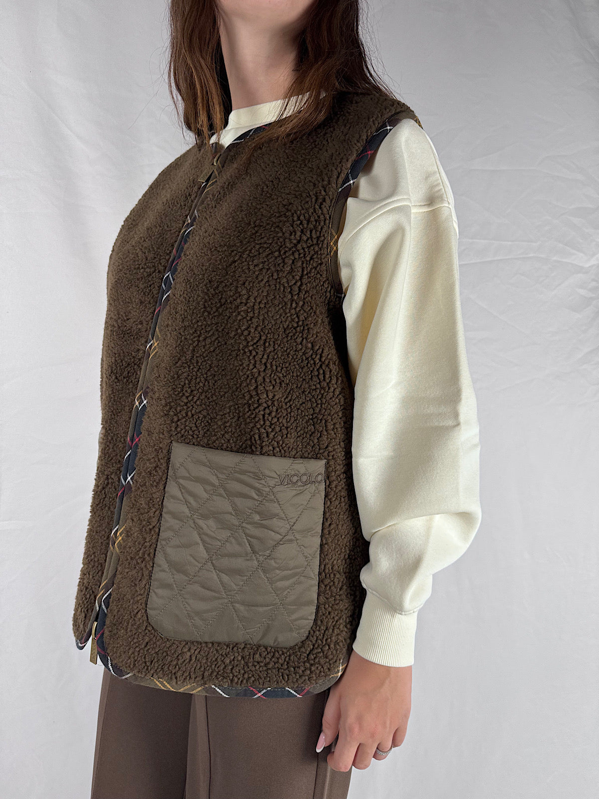 Gilet Teddy Vicolo Fondente