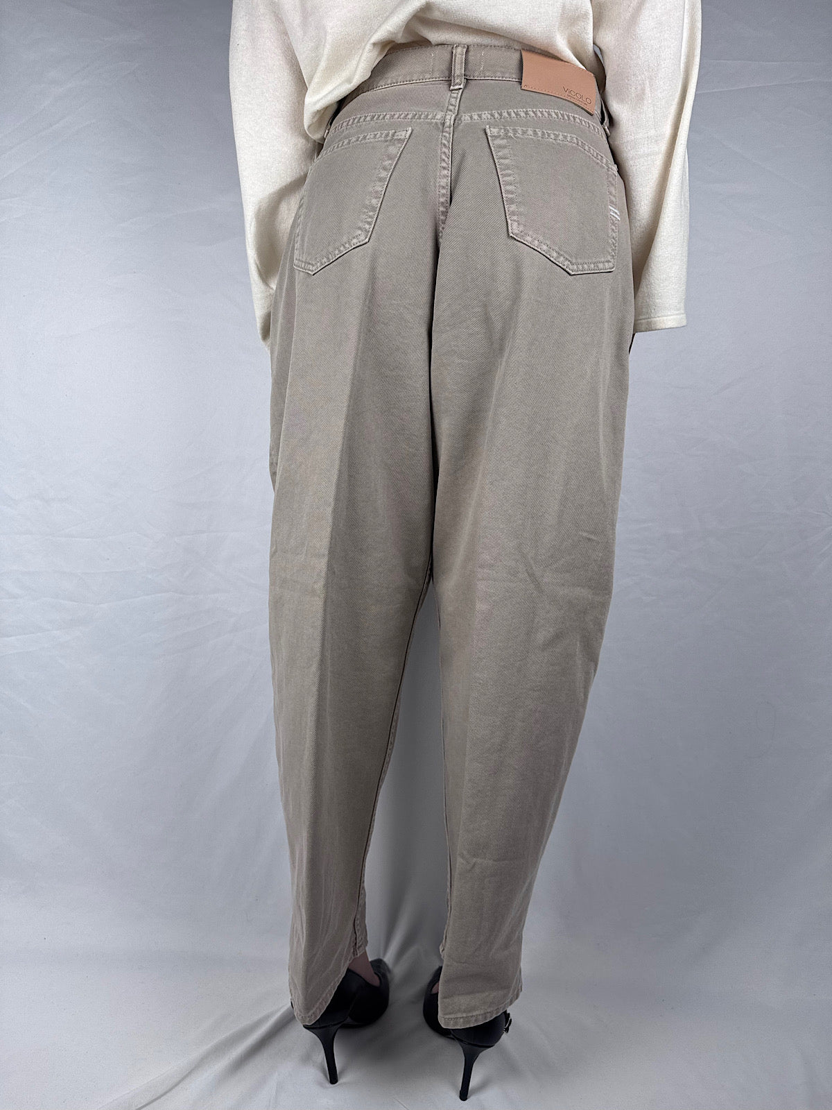 Jeans Laila Relaxed Fit Vicolo Taupe