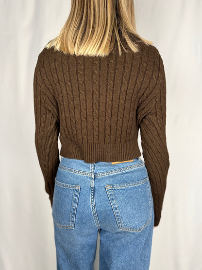 Cardigan Intrecciato Moro Armonia