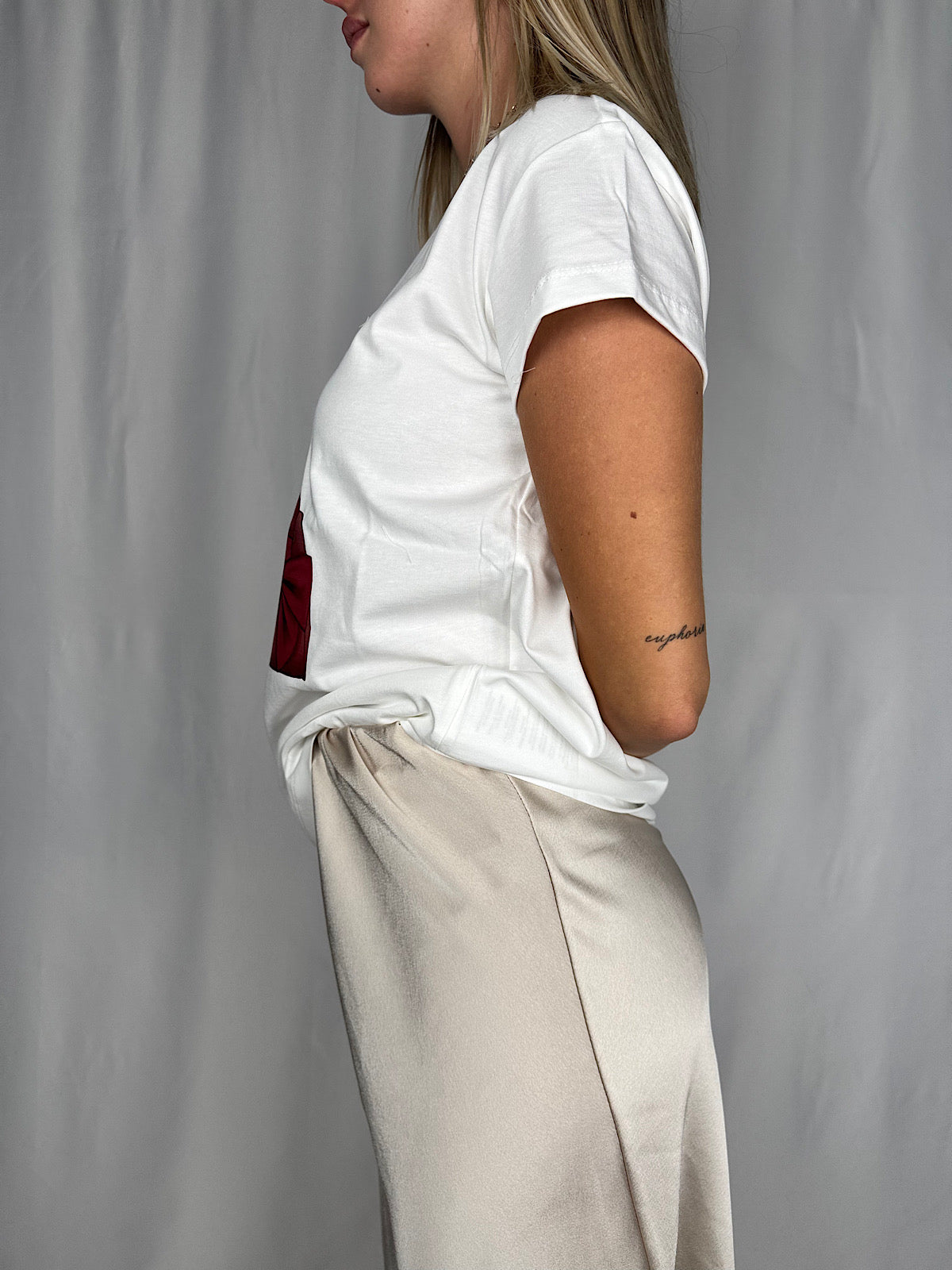 Maglia con Bulldog Francese Bianca Vicolo