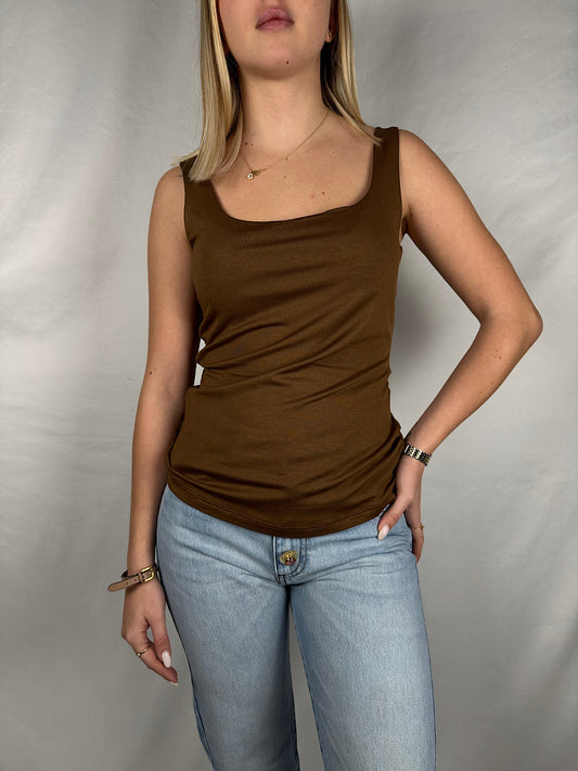 Canotta Scollo Quadro Moro Vicolo