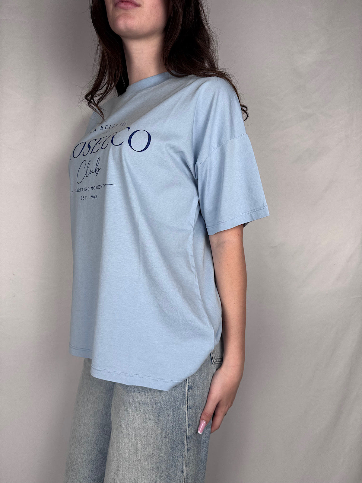 T-Shirt La Bella Vita  Prosecco Club Vicolo Azzurro Polvere