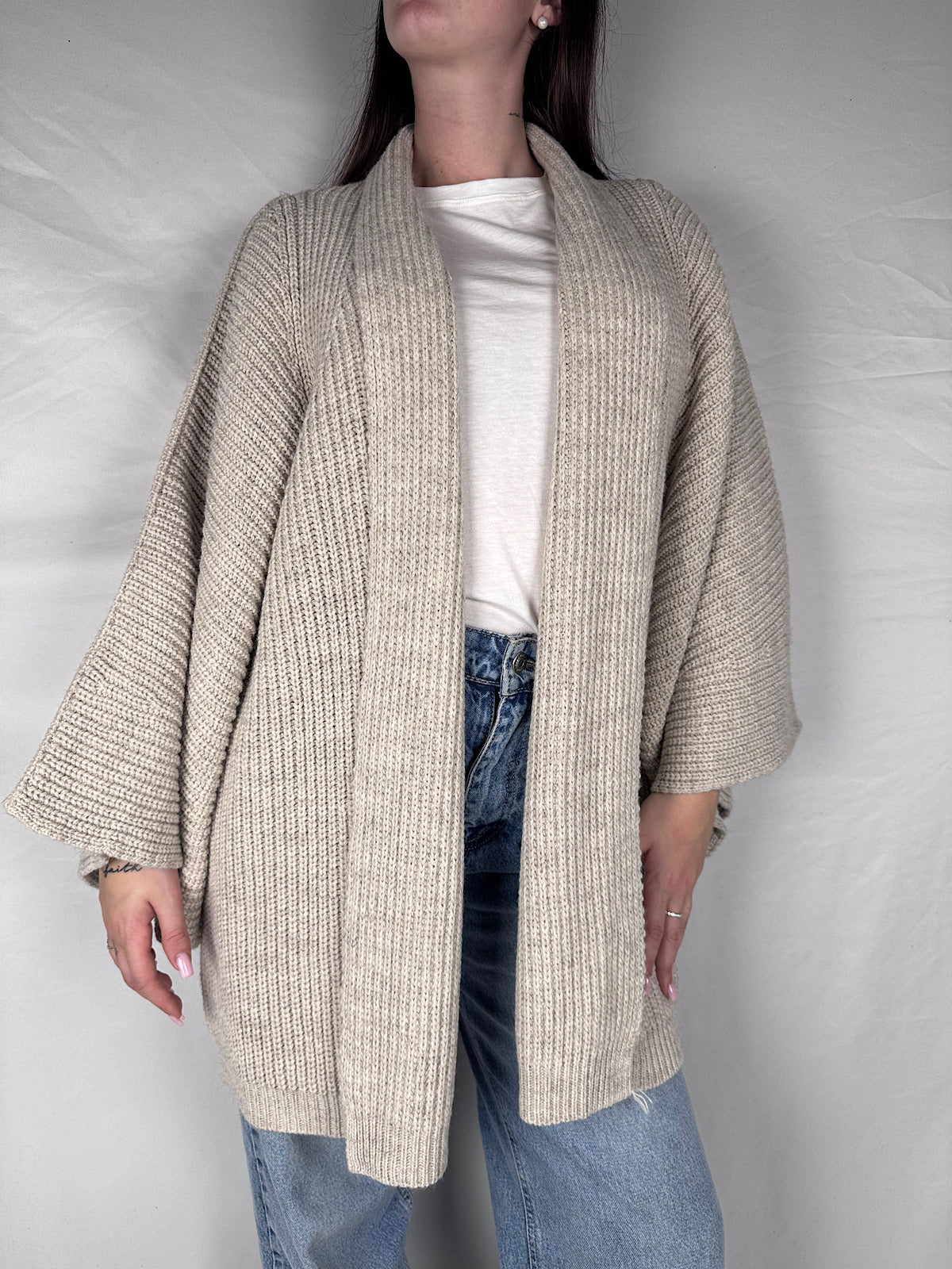 Cardigan Aperto Vicolo Beige