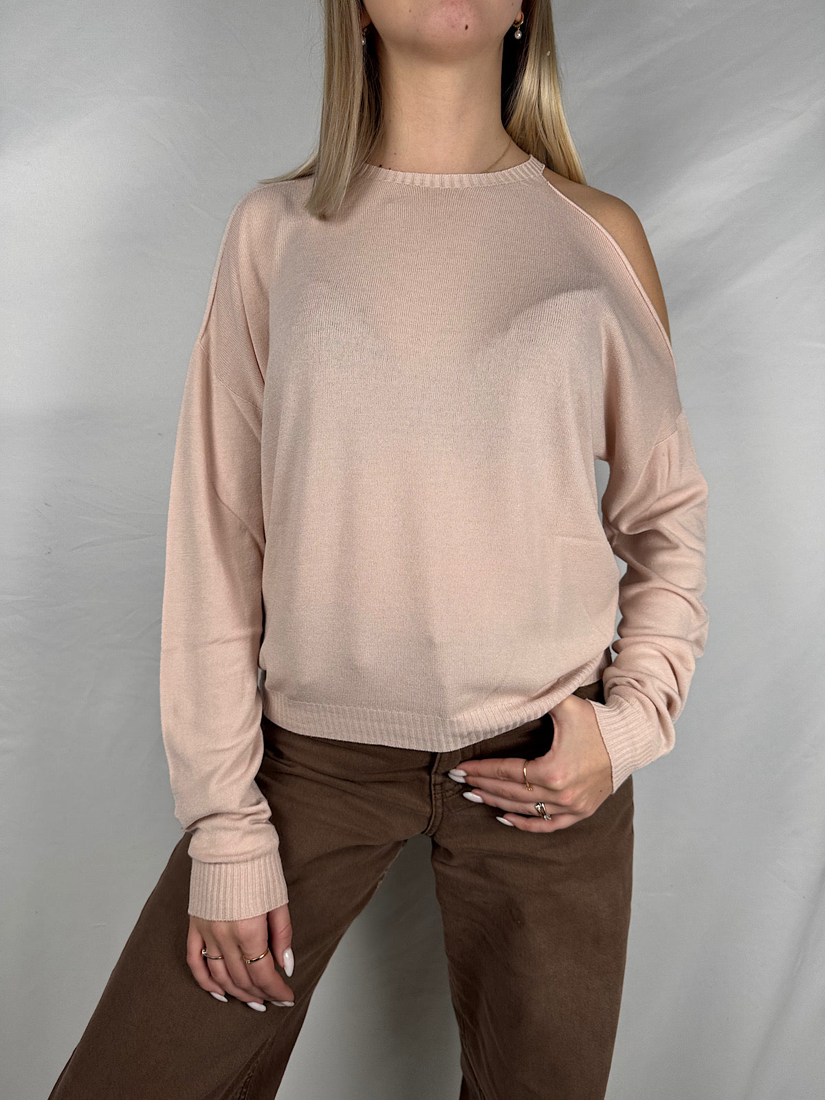 Maglia Cut Out Rosa Susy Mix