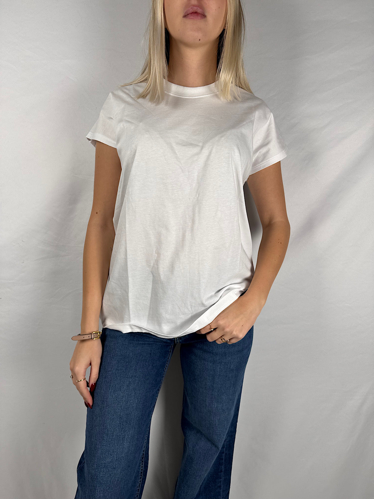 T-Shirt Girocollo Basica Bianca JJXX