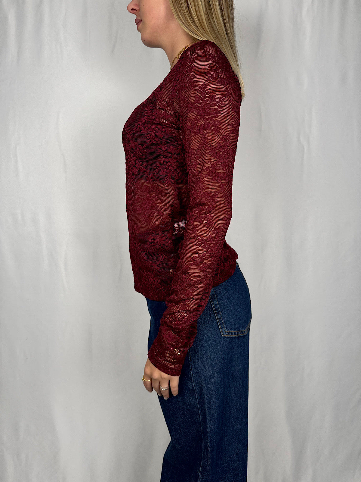 Maglia Pizzo Bordeaux Armonia