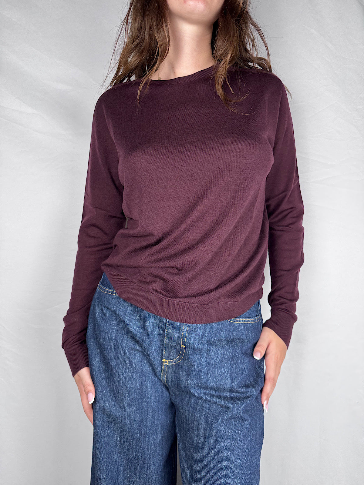 Maglia Maniche Lunghe Knitwear Vicolo Bordeaux