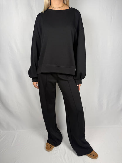 Pantalone Dritto in Felpa Vicolo Nero