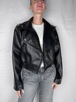 Giubbino Bomber Ecopelle Armonia Nero