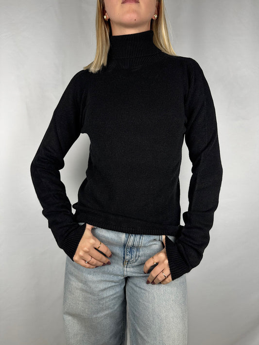 Maglia Dolcevita Nero Dixie