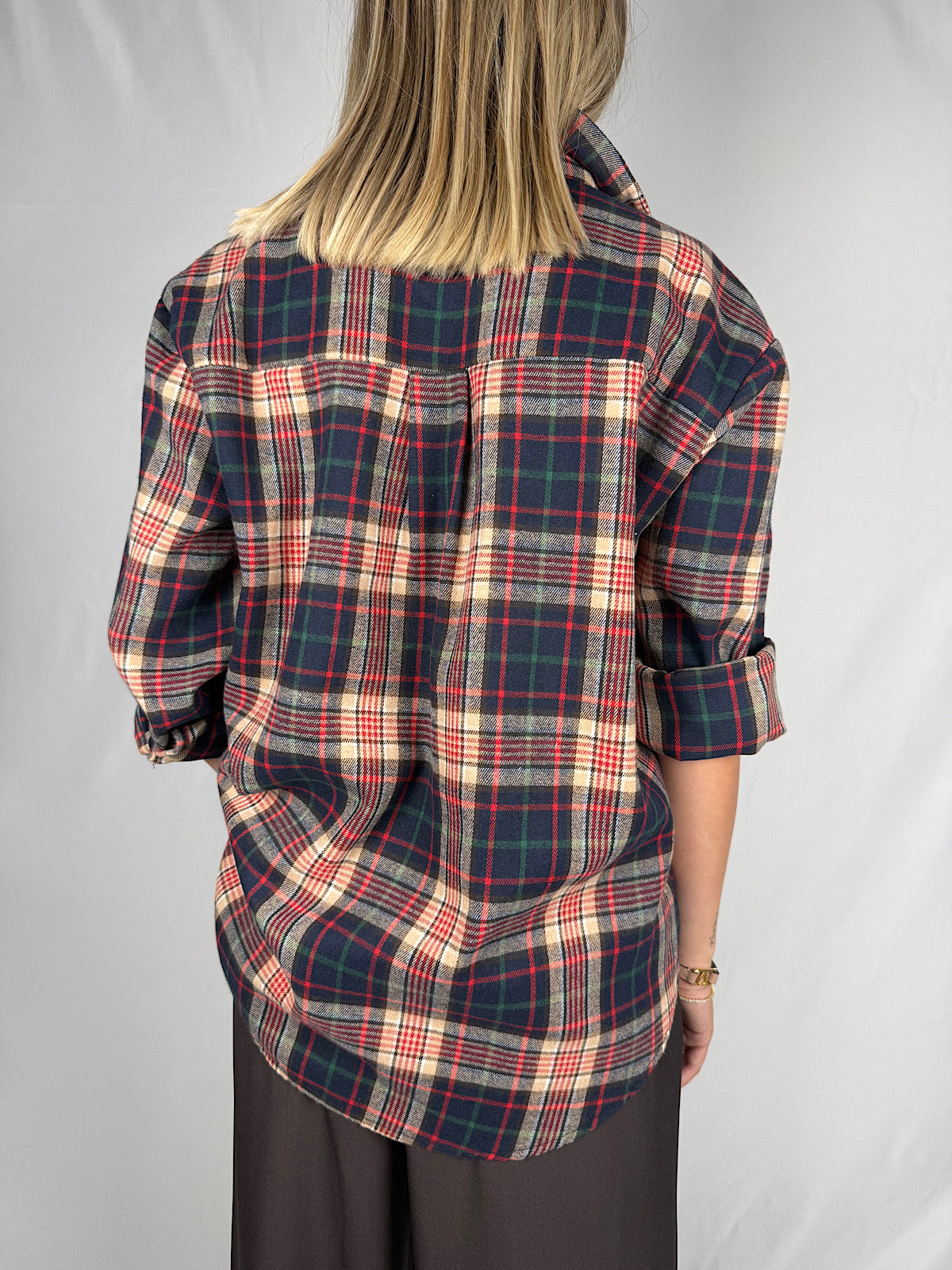 Camicia Checka Blu/Rosso