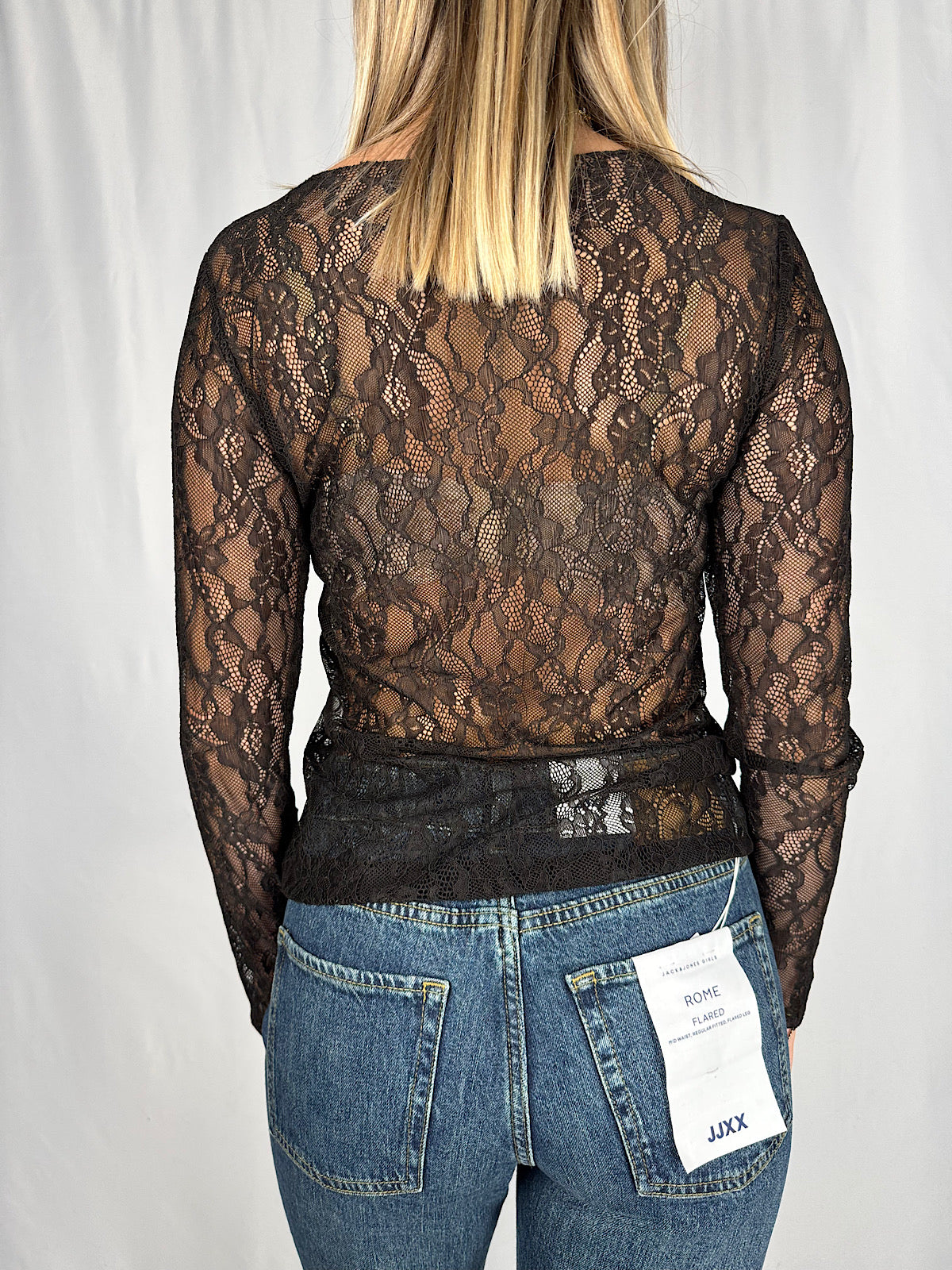 Maglia Pizzo Marrone Armonia