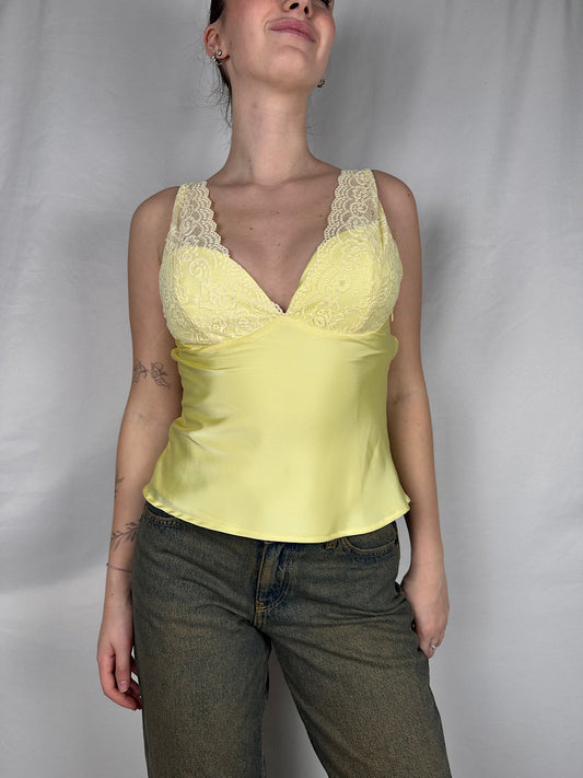 Top con Pizzo Giallo Vicolo