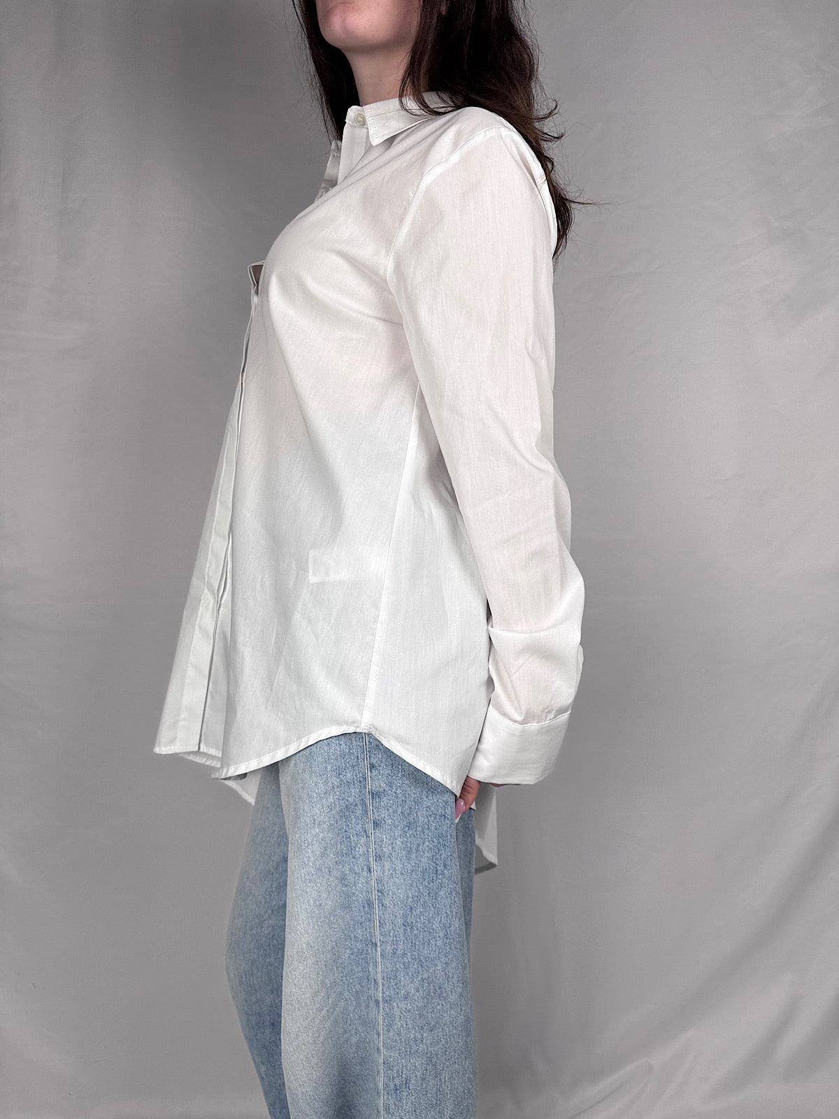 Camicia Asimmetrica Vicolo Bianca