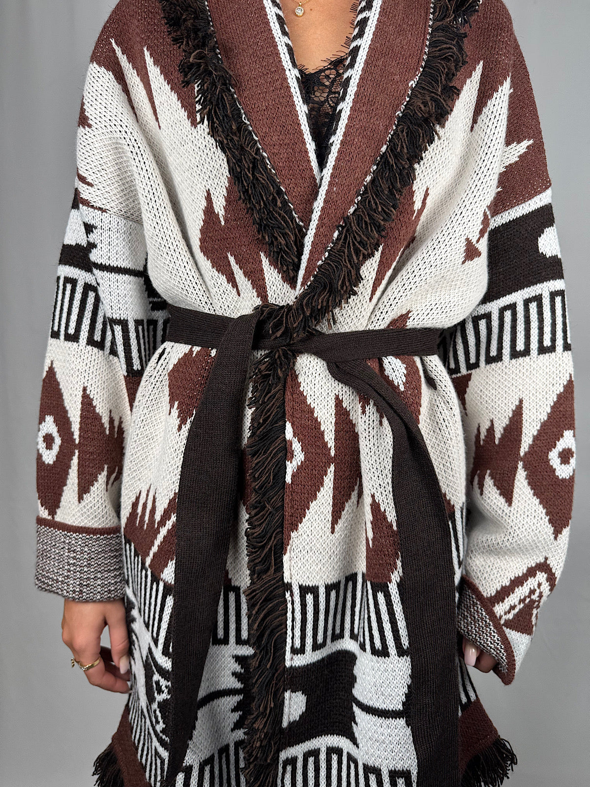Cardigan Vicolo Marrone