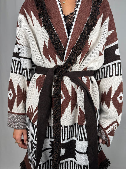 Cardigan Vicolo Marrone