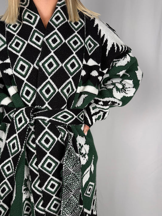 Cardigan Vicolo Fantasia Verde