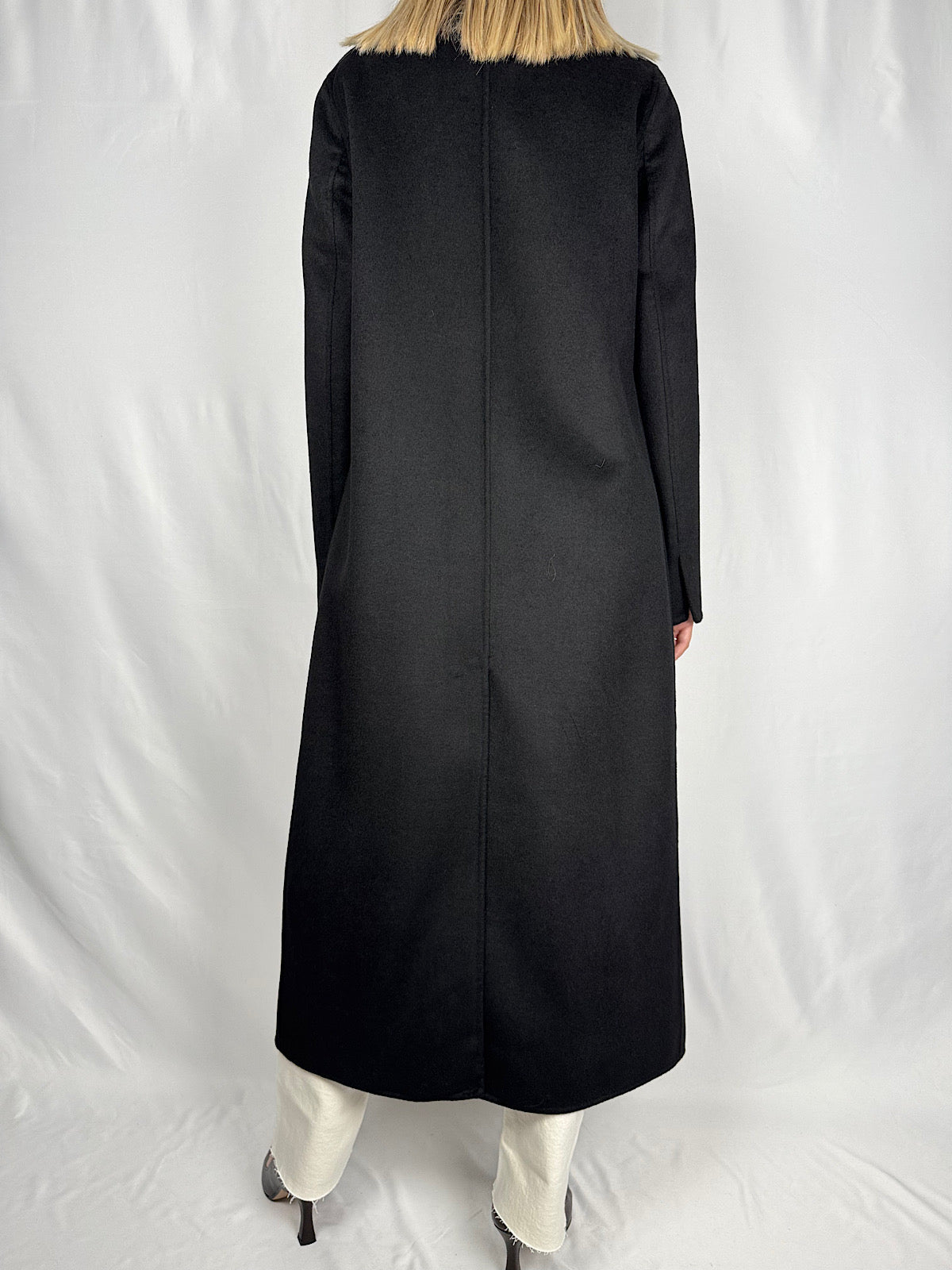 Cappotto Lungo Monopetto Vicolo Hand Made Nero