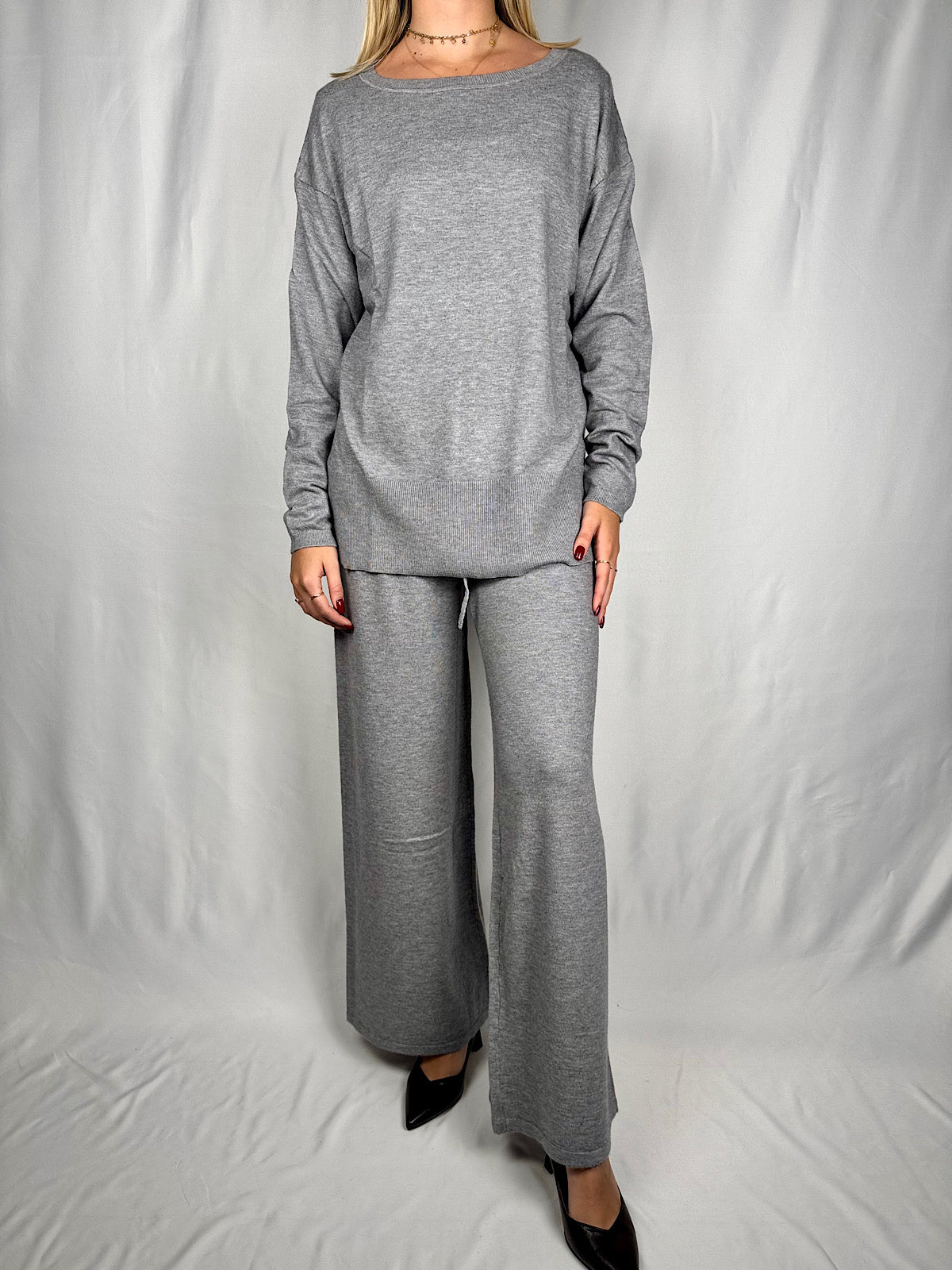 Maglia Grigio Melange MarkUp