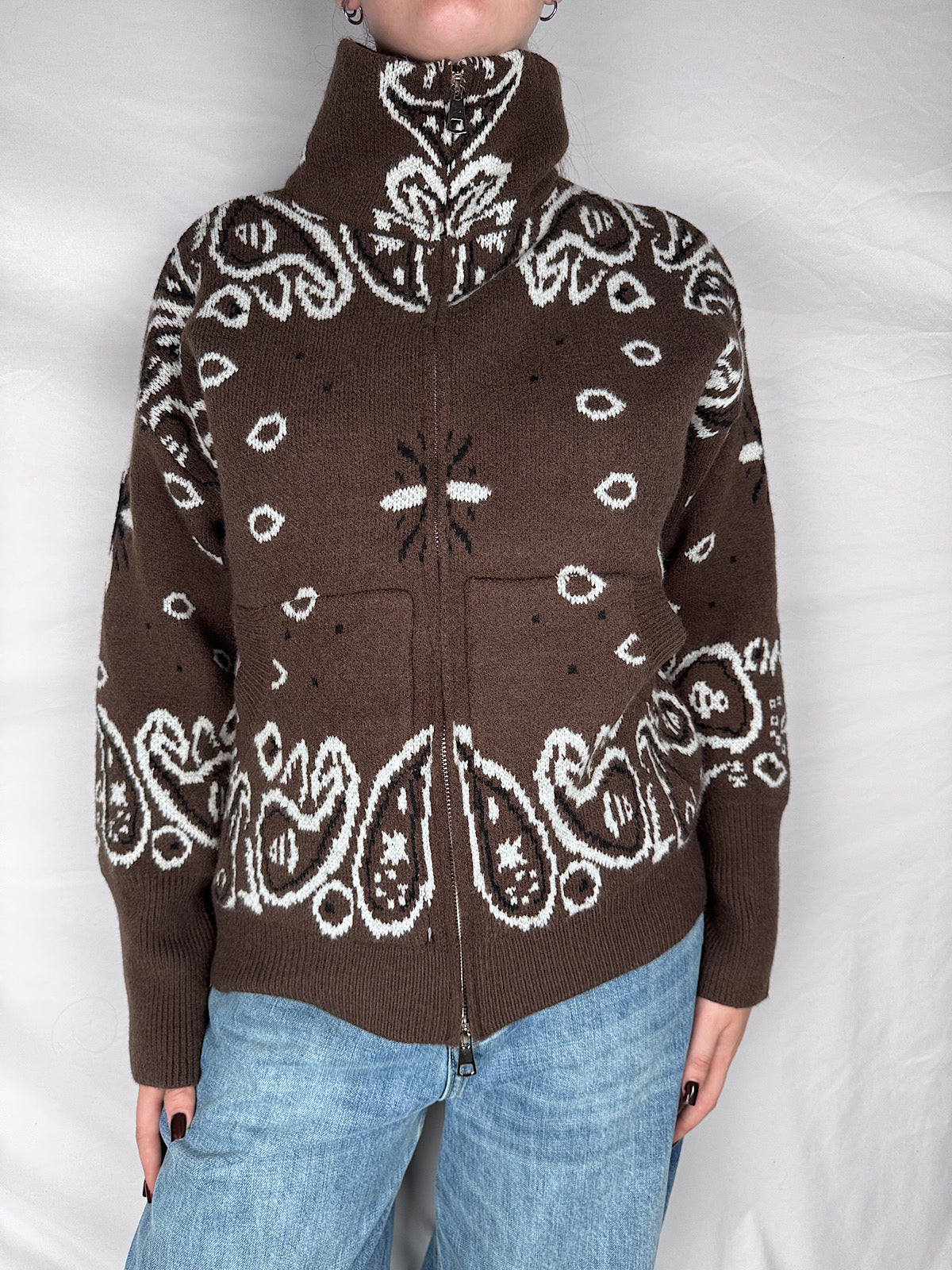 Cardigan in Maglia Armonia Moro