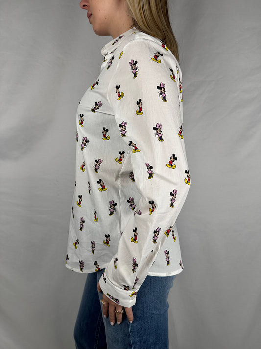 Camicia Disney Con Topolino E Minnie Tensione In