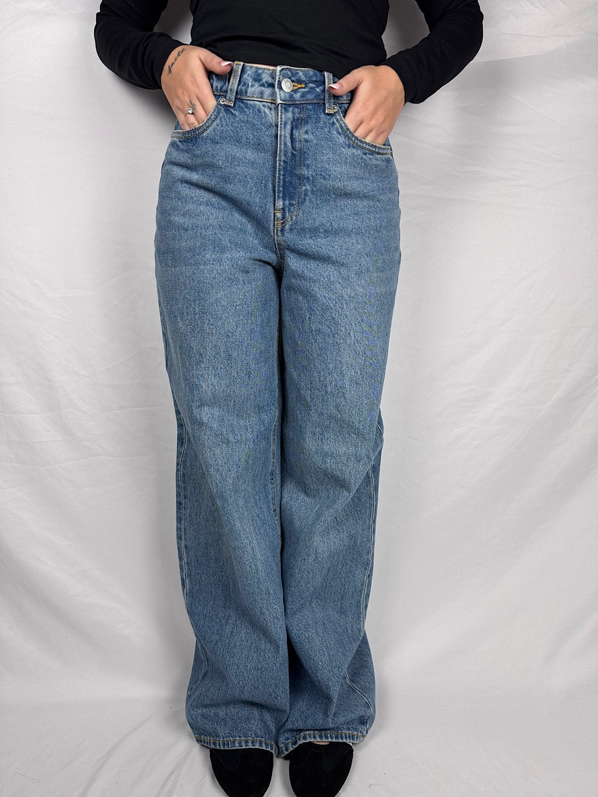 Jeans Tokyo Wide JJXX Medium Blue Denim