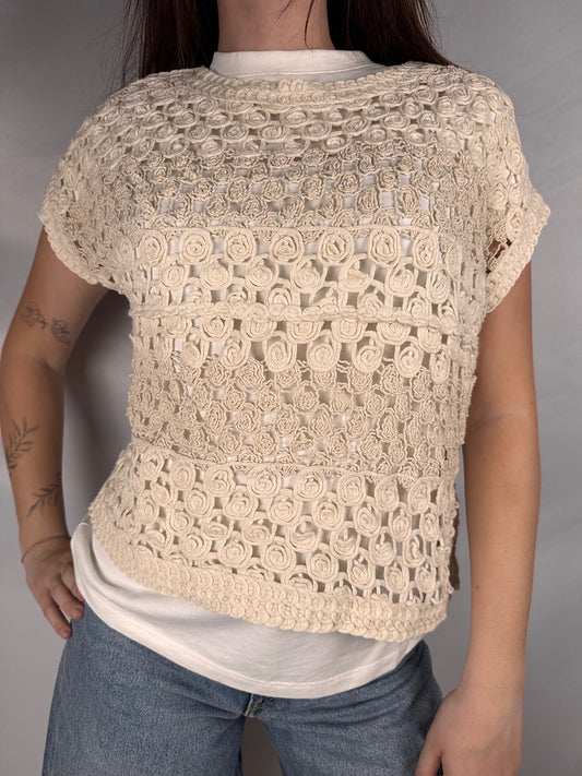 Maglia Crochet Susy Mix Latte