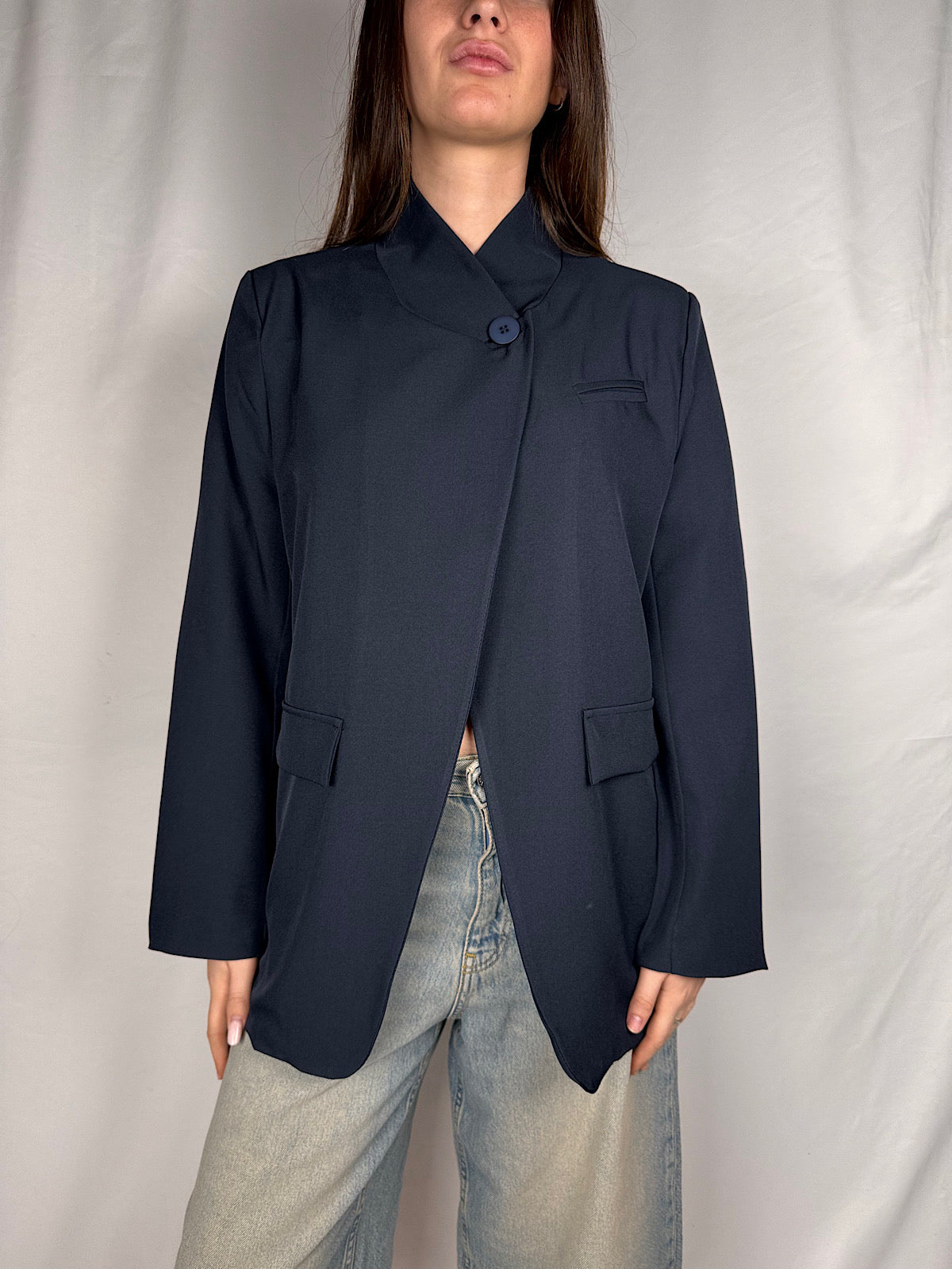 Giacca Chiusura Laterale Armonia Blu