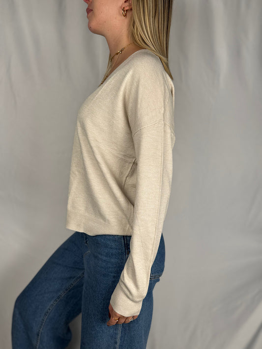 Cardigan Rasato Crema SusyMix