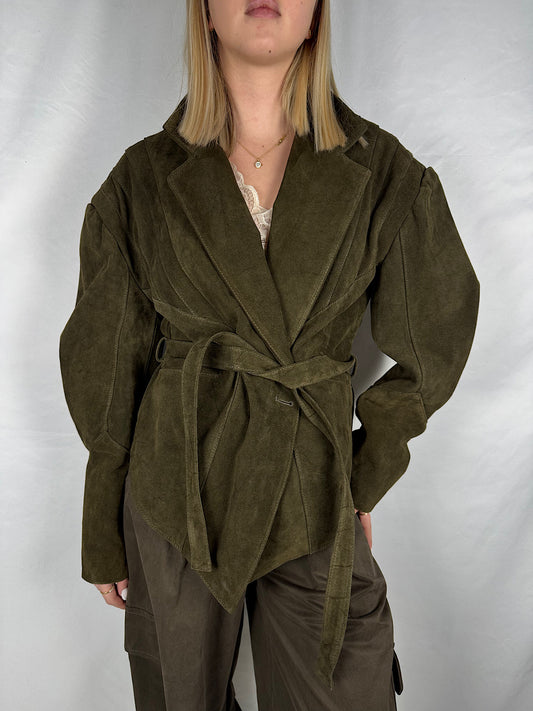 Giacca Kimono in Vera Pelle Vicolo Militare